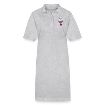 IT'S THE FUTURE - Stanley/Stella PAIGER Organic Women’s Polo Dress - heather grey - Front