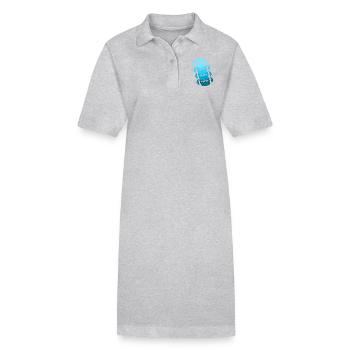 Football américain cadeau - Robe polo bio PAIGER Stanley/Stella Femme - gris chiné - Devant