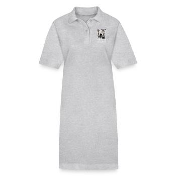 I want to believe - Bigfoot Sasquatch - Stanley/Stella PAIGER Organic Women’s Polo Dress - heather grey - Front