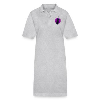 Magic Art Drink - Stanley/Stella Frauen Bio-Polokleid PAIGER - Grau meliert - Vorne