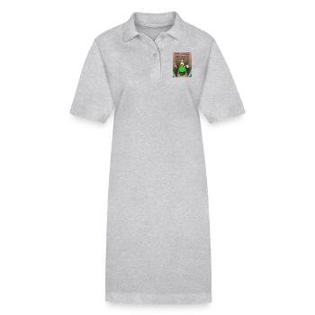 Wenn Sie denken, dass Sie einen schlechten Tag haben. - Stanley/Stella Frauen Bio-Polokleid PAIGER - Grau meliert - Vorne