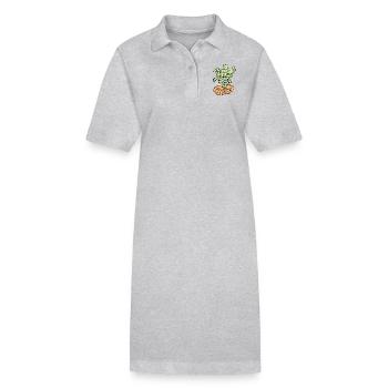 Big money flying to you for wealth and prosperity. - Stanley/Stella PAIGER Organic Women’s Polo Dress - heather grey - Front