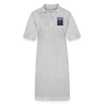 Kiss me - Stanley/Stella Frauen Bio-Polokleid PAIGER - Grau meliert - Vorne