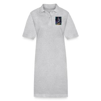 Schutzengel 2.0 - Stanley/Stella Frauen Bio-Polokleid PAIGER - Grau meliert - Vorne