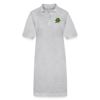 dollar - Robe polo bio PAIGER Stanley/Stella Femme - gris chiné - Devant