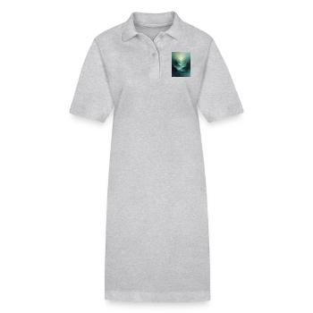 Poster Geo Nature Paint 17 - Stanley/Stella Frauen Bio-Polokleid PAIGER - Grau meliert - Vorne