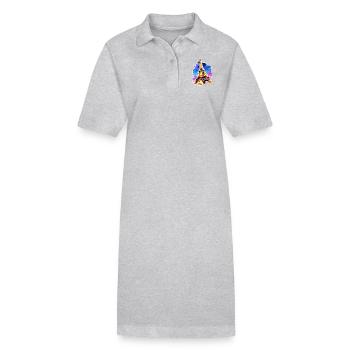 Eiffel tower #22 - Robe polo bio PAIGER Stanley/Stella Femme - gris chiné - Devant