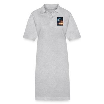 Lost in Space 1 4 - Stanley/Stella Frauen Bio-Polokleid PAIGER - Grau meliert - Vorne