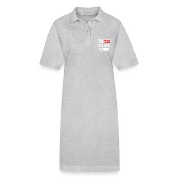 Gib afd keine chance - Stanley/Stella Frauen Bio-Polokleid PAIGER - Grau meliert - Vorne