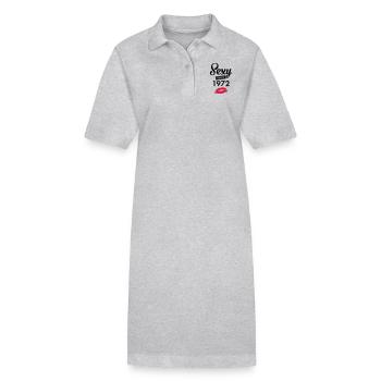 Sexy Since 1972 - Robe polo bio PAIGER Stanley/Stella Femme - gris chiné - Devant