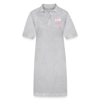 Flight attendant - Flugbegleiterin - Stewardess - - Stanley/Stella Frauen Bio-Polokleid PAIGER - Grau meliert - Vorne
