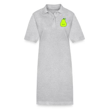 birne comic - Stanley/Stella Frauen Bio-Polokleid PAIGER - Grau meliert - Vorne