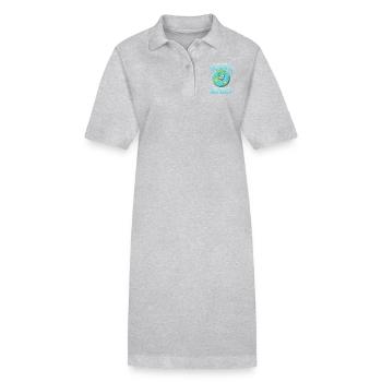 La Rotation de la Terre Planète Terre Jour de la Terre - Robe polo bio PAIGER Stanley/Stella Femme - gris chiné - Devant
