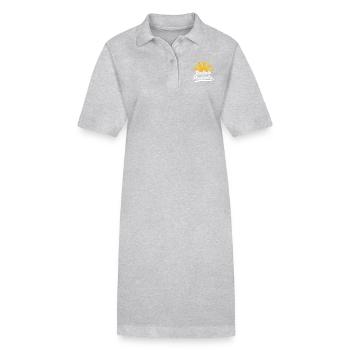 Rayonnez de positivité - Robe polo bio PAIGER Stanley/Stella Femme - gris chiné - Devant