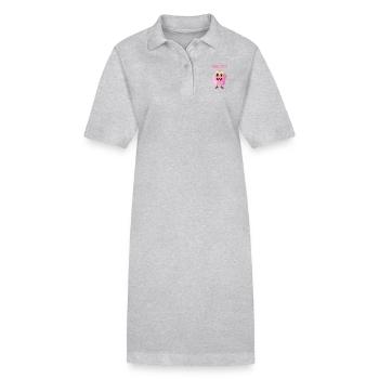 Monster me - Saying's Monster Collection - Stanley/Stella PAIGER Organic Women’s Polo Dress - heather grey - Front
