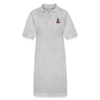 Weihnachtsgeschenk - Stanley/Stella Frauen Bio-Polokleid PAIGER - Grau meliert - Vorne