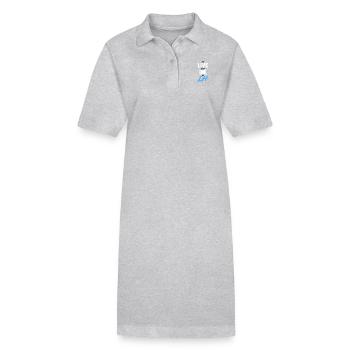 Zu LEBEN UND STERBEN IN LH - Stanley/Stella Frauen Bio-Polokleid PAIGER - Grau meliert - Vorne