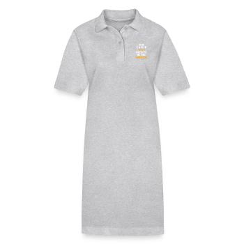Tante und Nichte - Stanley/Stella Frauen Bio-Polokleid PAIGER - Grau meliert - Vorne