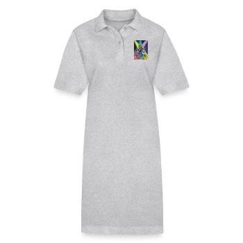 Rockband - Stanley/Stella Frauen Bio-Polokleid PAIGER - Grau meliert - Vorne