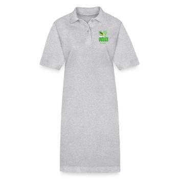 Team Gurke - Frauen - Stanley/Stella Frauen Bio-Polokleid PAIGER - Grau meliert - Vorne
