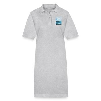 Vacances d'été Allemagne - Robe polo bio PAIGER Stanley/Stella Femme - gris chiné - Devant