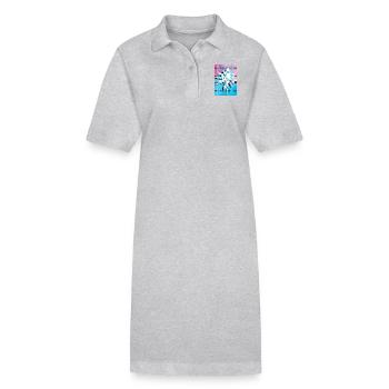 NICE - Stanley/Stella PAIGER Organic Women’s Polo Dress - heather grey - Front