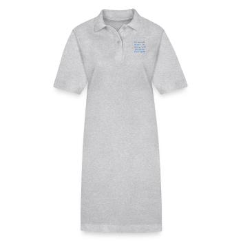 Beliebte Sprueche Ich bin nicht dumm - Stanley/Stella Frauen Bio-Polokleid PAIGER - Grau meliert - Vorne