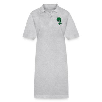 T rex 1 - Robe polo bio PAIGER Stanley/Stella Femme - gris chiné - Devant