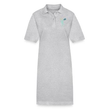 HowlyWolf - Robe polo bio PAIGER Stanley/Stella Femme - gris chiné - Devant