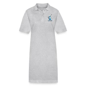 scotland - Stanley/Stella PAIGER Organic Women’s Polo Dress - heather grey - Front