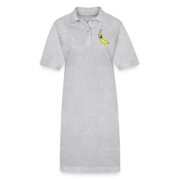 Crazy Banana - Robe polo bio PAIGER Stanley/Stella Femme - gris chiné - Devant