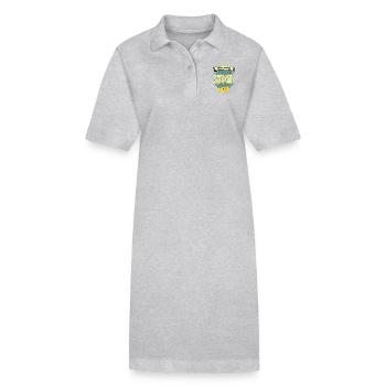 Argentine - Robe polo bio PAIGER Stanley/Stella Femme - gris chiné - Devant