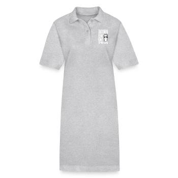 Nicht mein Prob Lama Ruhestand Prob-Llama im Ruhestand - Stanley/Stella Frauen Bio-Polokleid PAIGER - Grau meliert - Vorne