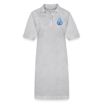 Wassertropfen - Stanley/Stella Frauen Bio-Polokleid PAIGER - Grau meliert - Vorne