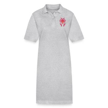 Troja - Stanley/Stella Frauen Bio-Polokleid PAIGER - Grau meliert - Vorne