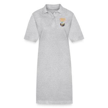 Life is a slippery slope - Stanley/Stella PAIGER Organic Women’s Polo Dress - heather grey - Front