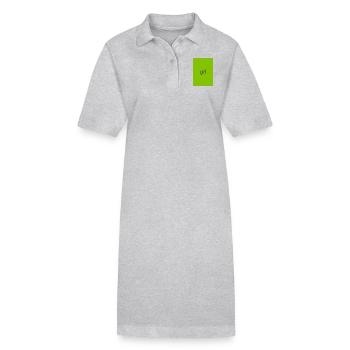 Girl - Robe polo bio PAIGER Stanley/Stella Femme - gris chiné - Devant