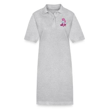 8bit SK8er GRL - Robe polo bio PAIGER Stanley/Stella Femme - gris chiné - Devant