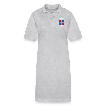 Island - Stanley/Stella Frauen Bio-Polokleid PAIGER - Grau meliert - Vorne