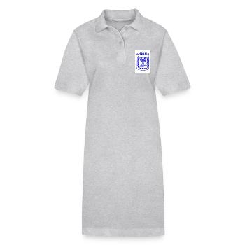 Menorah Coat of Arms of Israel Coat of Arms of Israel - Stanley/Stella PAIGER Organic Women’s Polo Dress - heather grey - Front