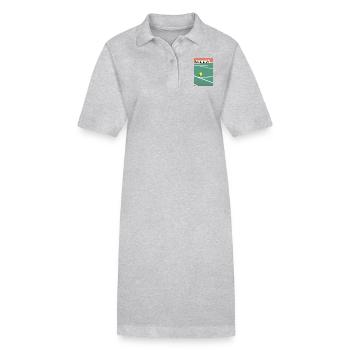 Minimaliste Court de Tennis Sports - Robe polo bio PAIGER Stanley/Stella Femme - gris chiné - Devant