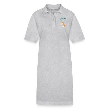 Chill Out - Stanley/Stella Frauen Bio-Polokleid PAIGER - Grau meliert - Vorne