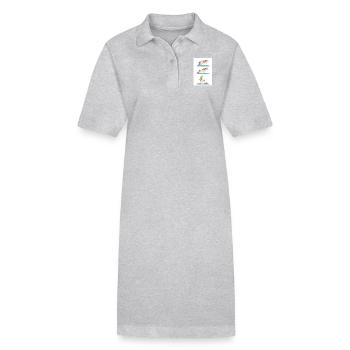 Unicorn Yoga - Stanley/Stella Frauen Bio-Polokleid PAIGER - Grau meliert - Vorne