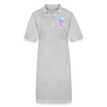 Farben - Stanley/Stella Frauen Bio-Polokleid PAIGER - Grau meliert - Vorne