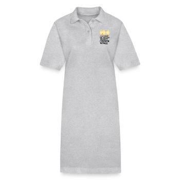 Nous ne sommes pas les prochaines Ailes de poulet - Robe polo bio PAIGER Stanley/Stella Femme - gris chiné - Devant