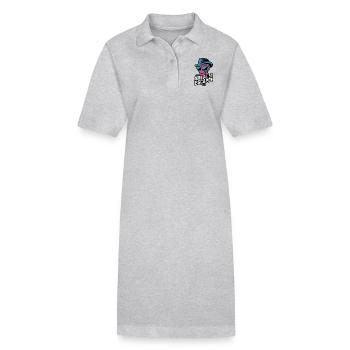Area 51 Ausbrecher - Stanley/Stella Frauen Bio-Polokleid PAIGER - Grau meliert - Vorne