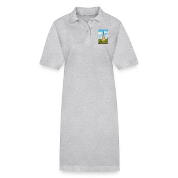 St. Catherine's Church Osnabrück - Stanley/Stella PAIGER Organic Women’s Polo Dress - heather grey - Front