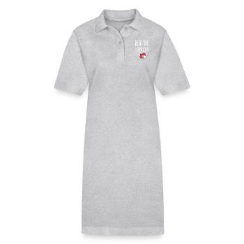 Dites non à la sucette - Robe polo bio PAIGER Stanley/Stella Femme - gris chiné - Devant