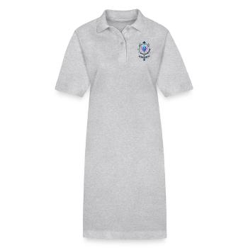 Symbole futuriste cancer - Robe polo bio PAIGER Stanley/Stella Femme - gris chiné - Devant