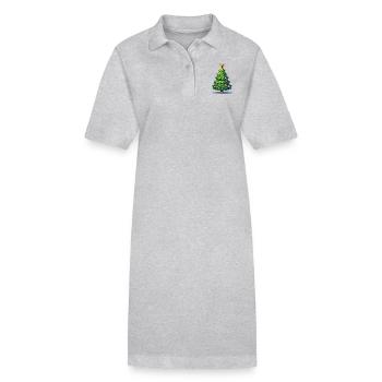 Sapin - Robe polo bio PAIGER Stanley/Stella Femme - gris chiné - Devant